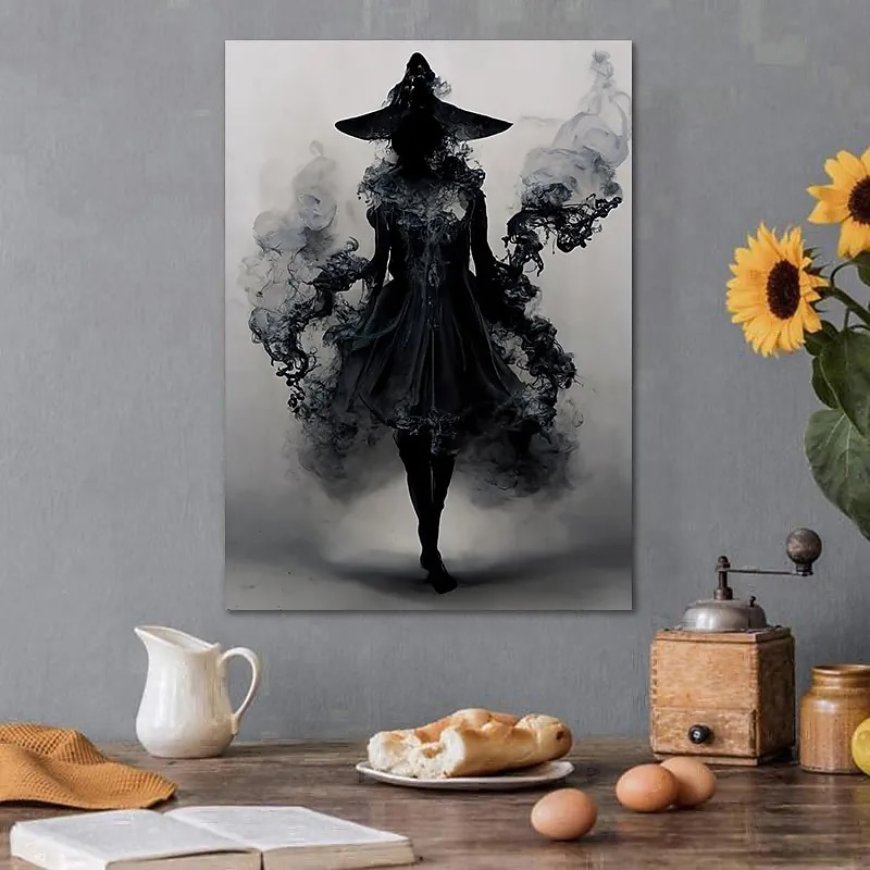 Halloween Wall Art Canvas Witches Prints and Posters Pictures Decorative Fabric Painting For Living Room Pictures No Frame3