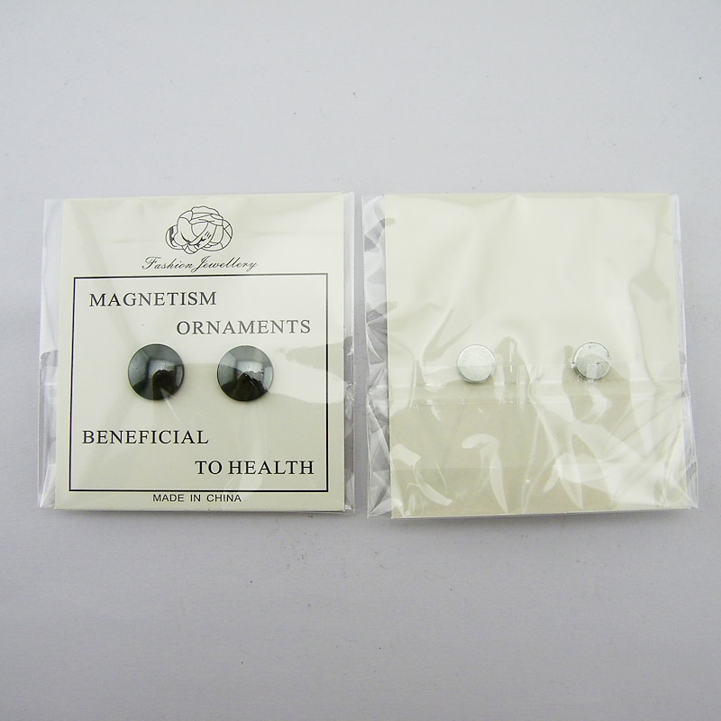 1pair Weight Loss Slimming Magnetic Stone Therapy Slimming Health Care Power Clip Earrings Fashion Jewelry  Magnet Earrings for Women Men4