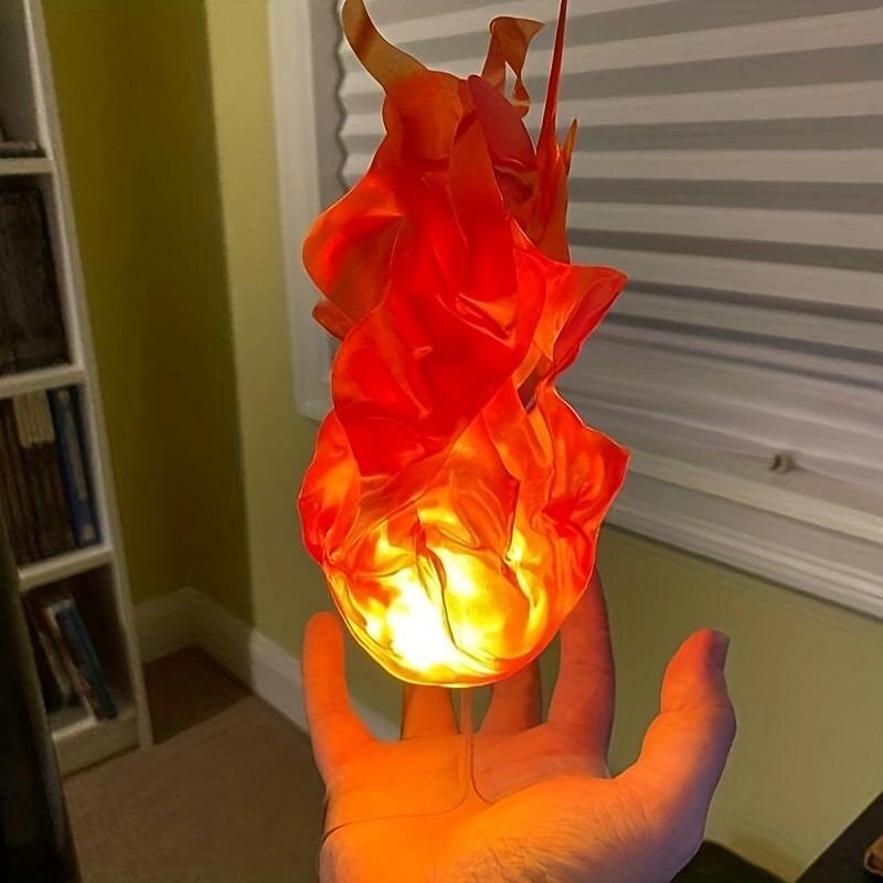 Halloween Party Decor Floating Fireball Light, Magic Prop Scene Decor Gift for Desktop Decoration Ornament Window Decoration Ornament