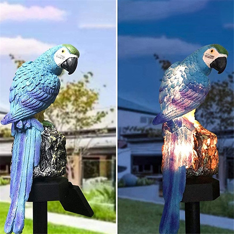 LED Solar Courtyard Outdoor Decorative Lights Parrot Lights Backyard Lighting Paths Landscape Ecological Markers Ground Mounted Lawn Lights Holiday Party Decorative Lights4