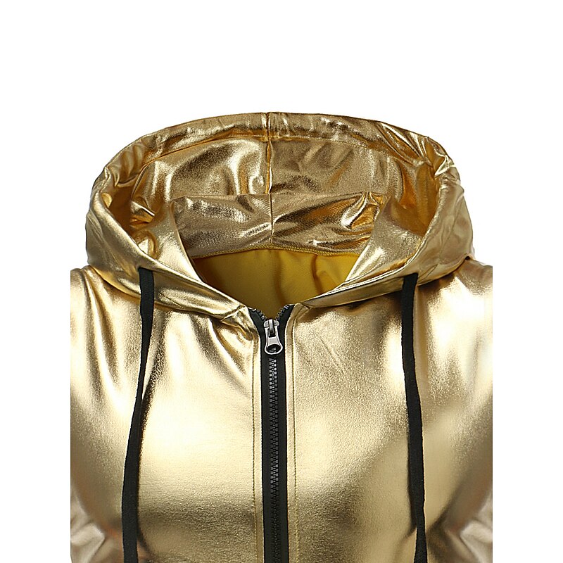 Disco 1980s Shiny Metallic Masquerade Vest Disco Fancy Dress Men's Masquerade Party / Evening Bachelorette Party Pride Parade Adults' Vest4