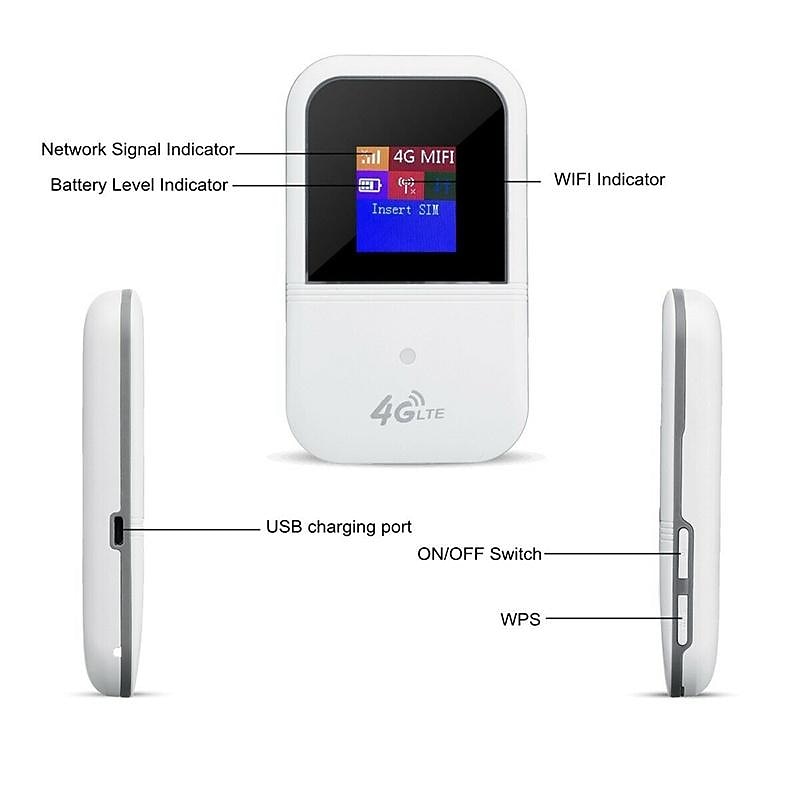 150Mbps Portable Mini 4G LTE WIFI Router Mobile Hotspot Modem Broadband3