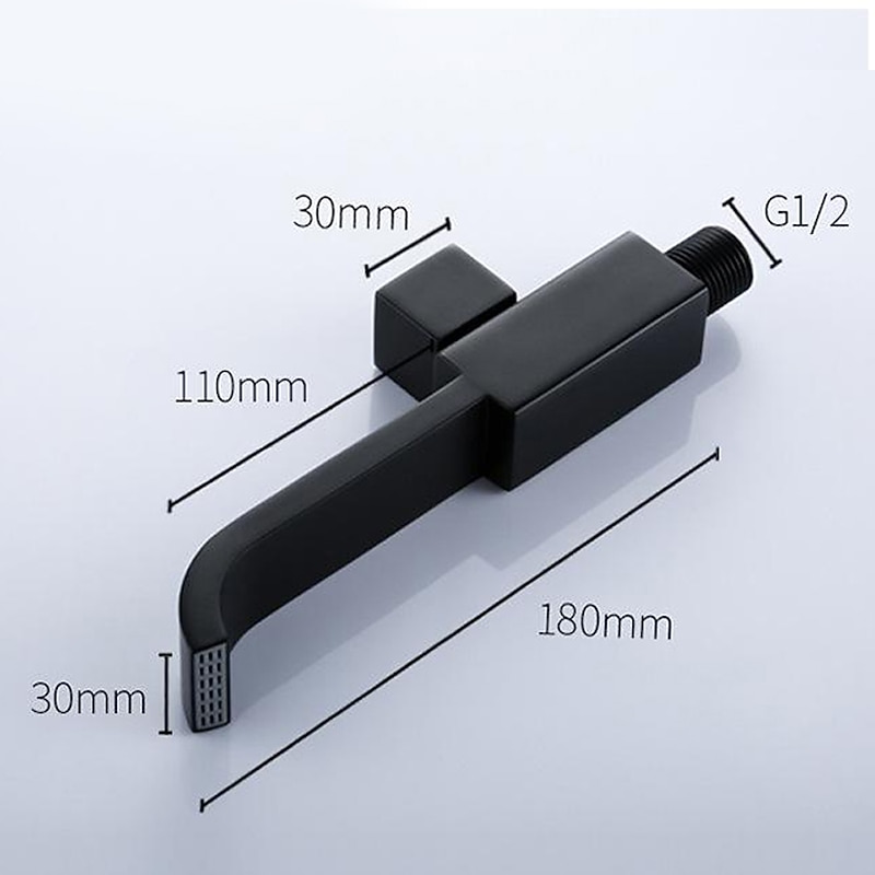 Wall Mounted Bathroom Facuet Cold Water Only, Monobloc Basin Taps Single Hole Brass Washroom Tap4