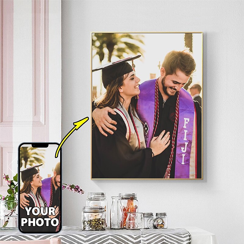 Graduation Custom Wall Art Canvas Classmate Prints and Poster - Personalized Portrait Poster Personalized Valentine Gift Custom Made2
