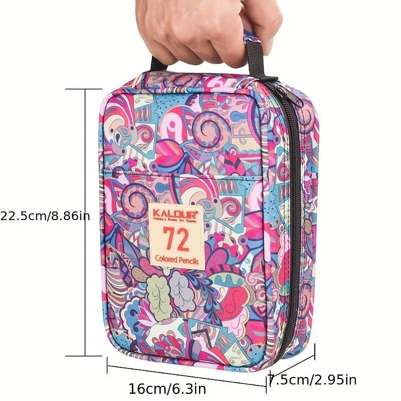 Premium Colored Pencils For Adult Coloring Book,Set Of 72 Colors,Zipper Slot Pencil Case,with Sharpener,Soft Core,7 Metallic Color,Ideal For Layering Blending,for Artists Beginners Kids2