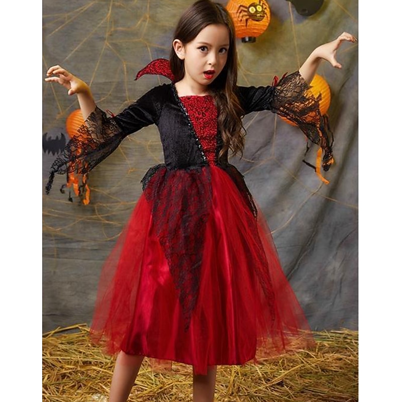 Vampire Movie / TV Theme Costumes Halloween Cosplay Costume Party Costume Masquerade Outfits Cosplay Kid's Boys' Girls' Masquerade Performance Party Halloween Easy Halloween Costumes Dress Up4