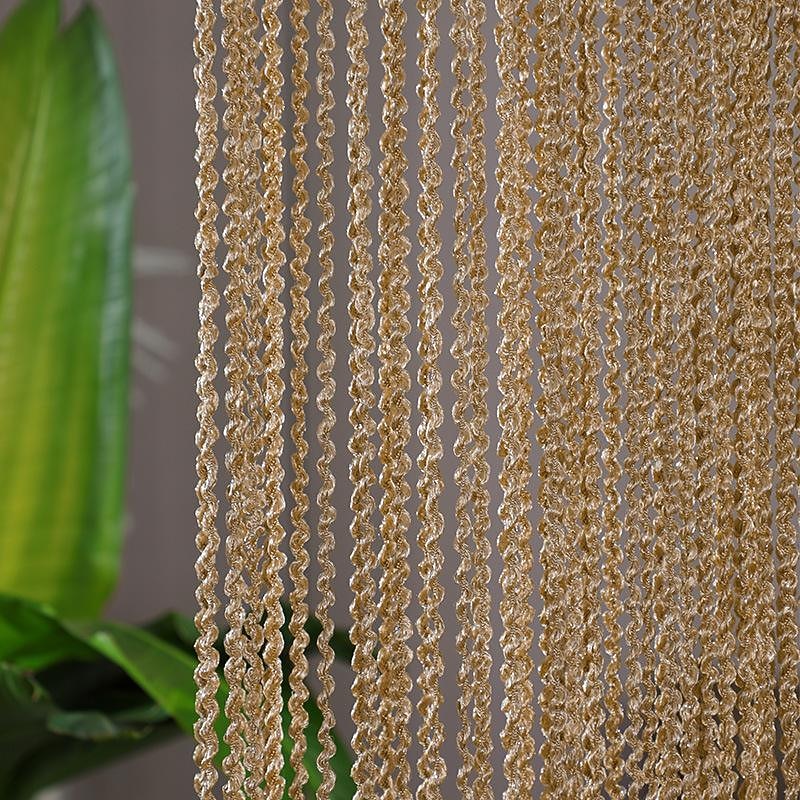 Black Beaded Curtains String Curtain Doorway Curtain Tassels Beaded Curtain, Boho Macrame Sliding Door Curtain Wedding Tapestry Decoration, Room Divider for Pergola Outdoor Patio2