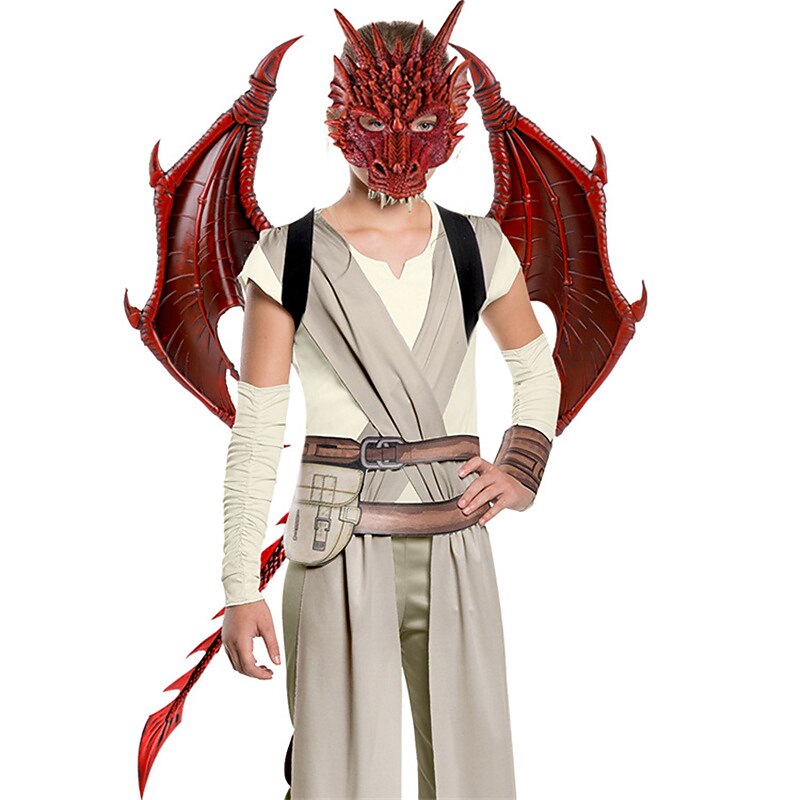Dragon Halloween Wings Mask Party Costume Carnival Costume Party / Evening Cosplay Costume Kid's Boys' Girls' Christmas Children's Day Masquerade Party Halloween Masquerade Easy Halloween Costumes3