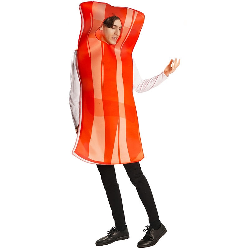 Couples Egg Bacon Strip Funny Costumes Halloween Group Couples Costumes Men's Women's Movie Cosplay Cosplay Costumes Funny Costume Yellow Red Leotard / Onesie Halloween Carnival Masquerade3