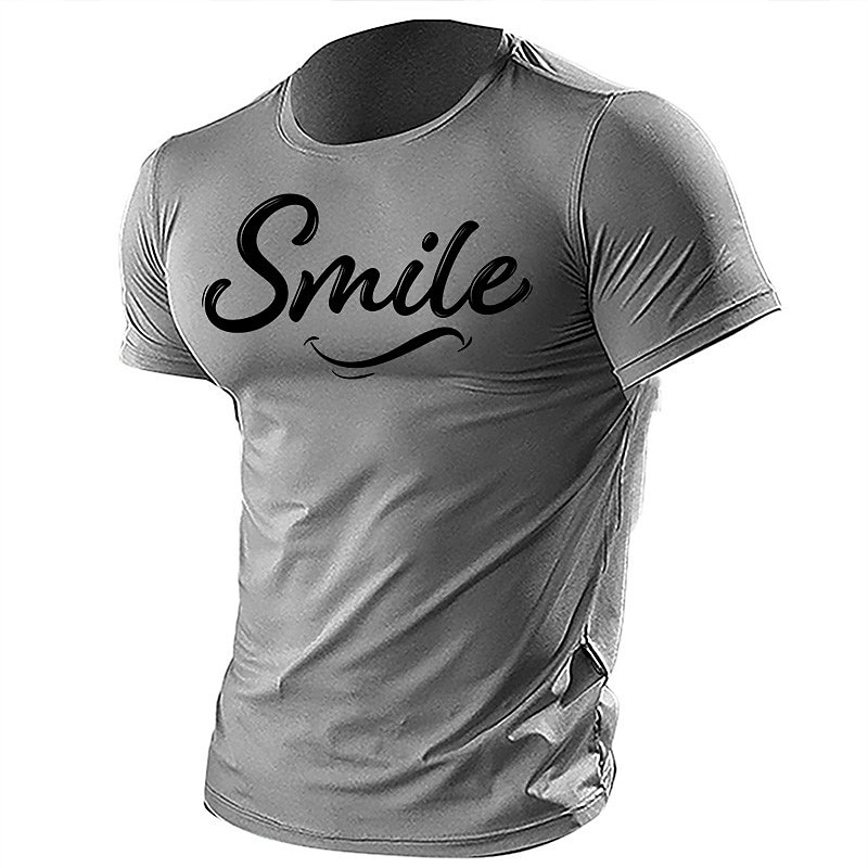 Men's Letter Graphic Prints T Shirt Graphic Tee 100% Cotton Short Sleeve Graphic Shirt Black Navy Blue Army Green Comfortable Tee Outdoor Street Fashion Designer Clothing4