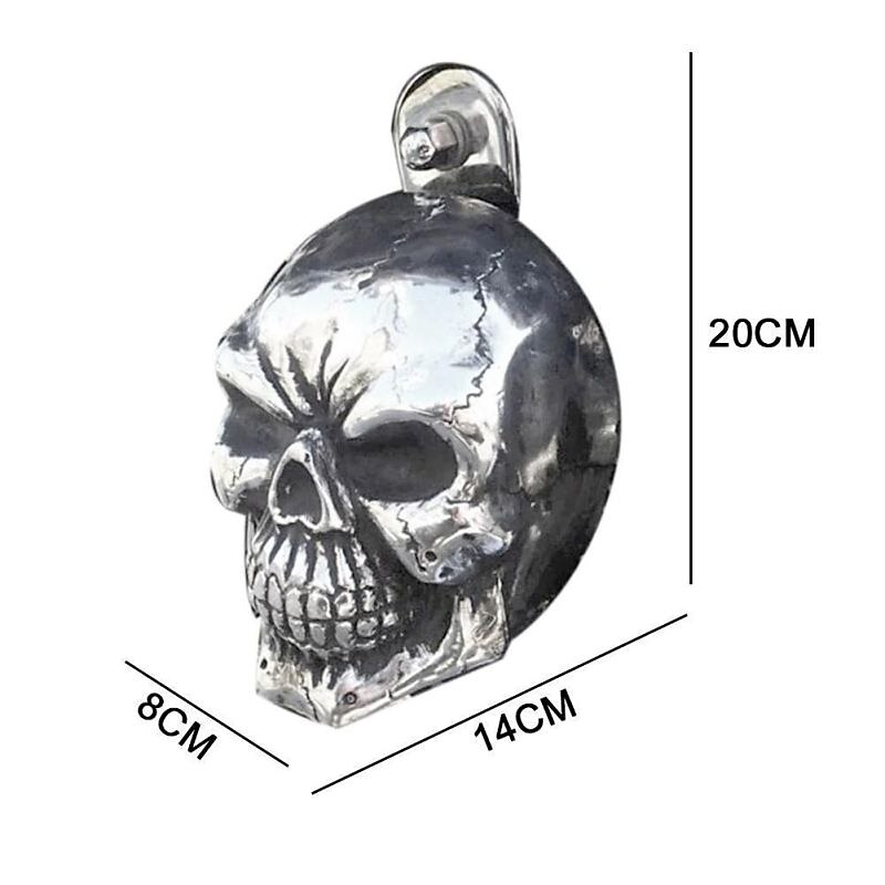 Halloween Resin Crafts Punk Wind Skull Retro Locomotive Ornaments Punk Decor Halloween Skeleton Decoration4