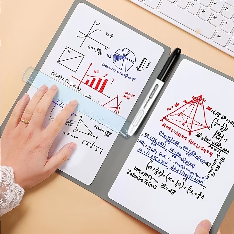 Portable Dry Erase Small Whiteboard 4 Colors Available 9.46.5inch Office Whiteboard Notepad For Office School Back to School Gift