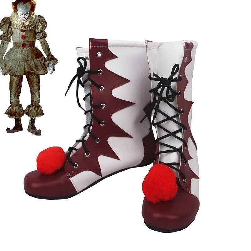 Pennywise Killer Clown Halloween Boots It Funny Scary Costume Adults Women's Halloween Carnival Mardi Gras Easy Halloween Costumes Dress Up