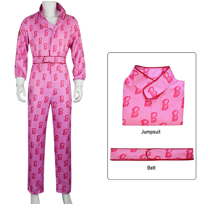 Cowboy Movie Outfits Doll Hot Pink Jumpsuit Costume for Men Boys Kids Adults West Style Y2K Retro Vintage Vacation Daily Wear Halloween Carnival4