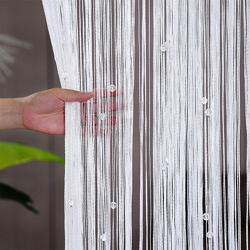 String Curtain Doorway Curtain Tassels Beaded Curatin, Boho Macrame Sliding Door Curtain Wedding Tapestry Decoration, Room Divider for Pergola Outdoor Patio2