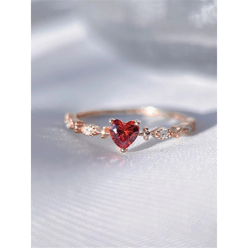 Women's Rings Romantic Valentine's Day Heart Ring3