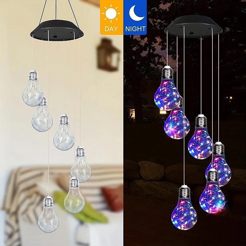 Solar Wind Chimes Outdoor Light Outside Hanging Solar Lights Wind Chime For Women Grandma Mom Birthday Windchimes Christmas Decor For Outdoor Garden Balcony Bedroom Yard2