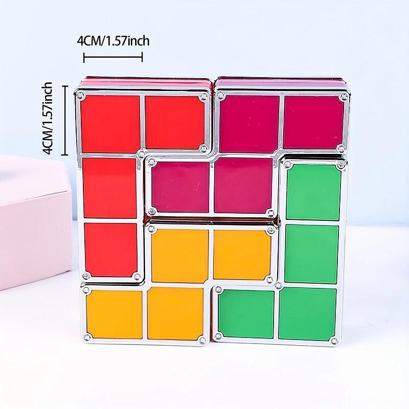 Night Light For Kids Stackable LED 7 Colors 3D Puzzles Night Light Induction Interlocking Desk Lamp For Kids Teens Bedroom DIY Tangram Light Blocks Puzzles Lamp2
