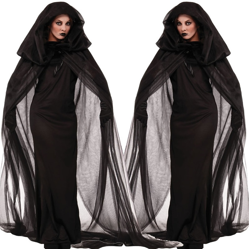 Witch Devil Halloween Cosplay Costume Party Costume Masquerade Walpurgis Night Outfits Cosplay Adults' Women's Halloween Masquerade Performance Party Halloween Easy Halloween Costumes Dress Up