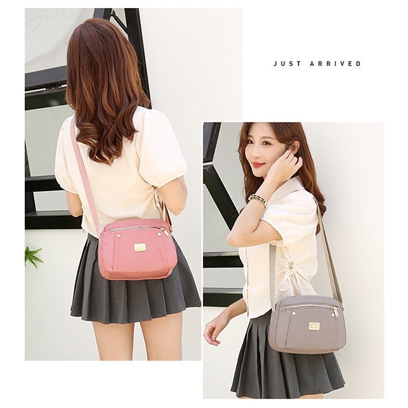 Women's Large Capacity Nylon Crossbody Shoulder Bag – Lightweight Waterproof Casual Purse for Travel, Work & Daily Use2