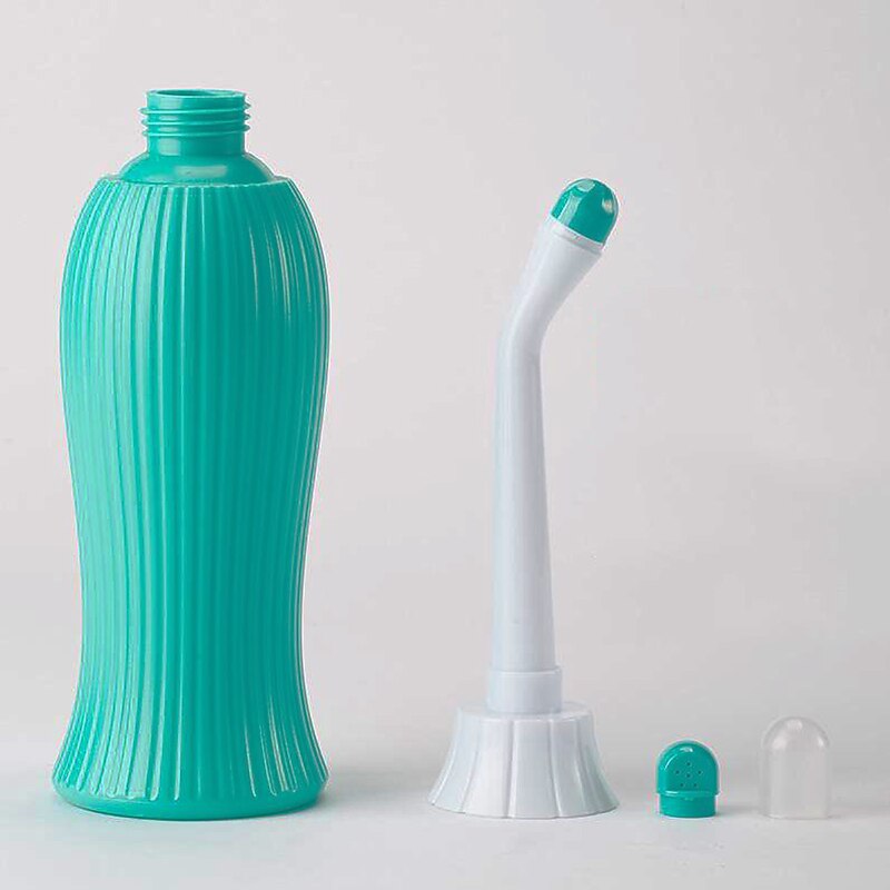 450ml Protable Bidet Sprayer for Toilet with 2 Detachable Nozzle & Head, Handheld Personal Bidet Shattaf Cleaning Personal Hygiene Washing4