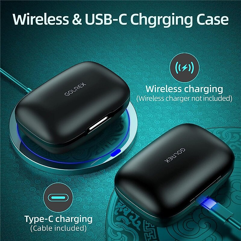 Wireless Earbuds Bluetooth Headphones 48hrs Play Back Sport Earphones with LED Display Over-Ear Buds with Earhooks Built-in Mic Headset for Workout3