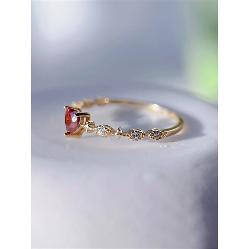 Women's Rings Romantic Valentine's Day Heart Ring4