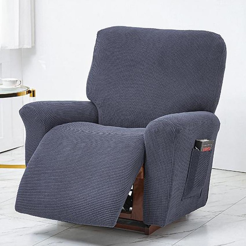 Stretch Recliner Covers Elastic Sofa Slipcover, Sofa Protector with Elastic Loop for Kids, Pets, Dogs, Cats
