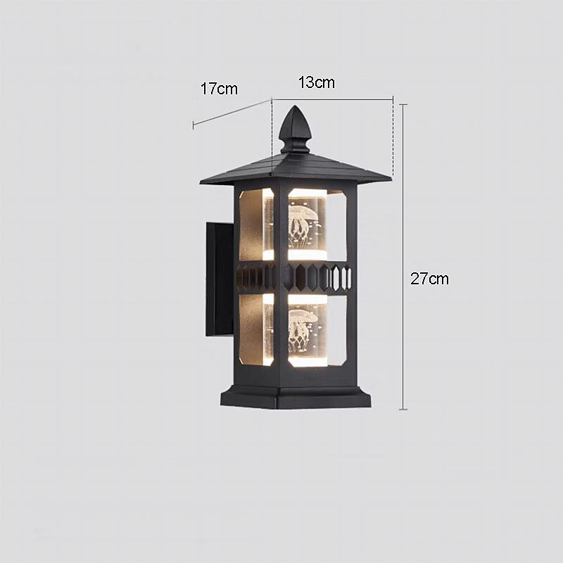 Outdoor Wall Light Fixtures Exterior Waterproof Wall Lanterns,  Porch Sconces Wall Mounted Lighting Glass Shades, Modern Wall Lamps for Patio Front Door Entryway Warm White 110-240V2