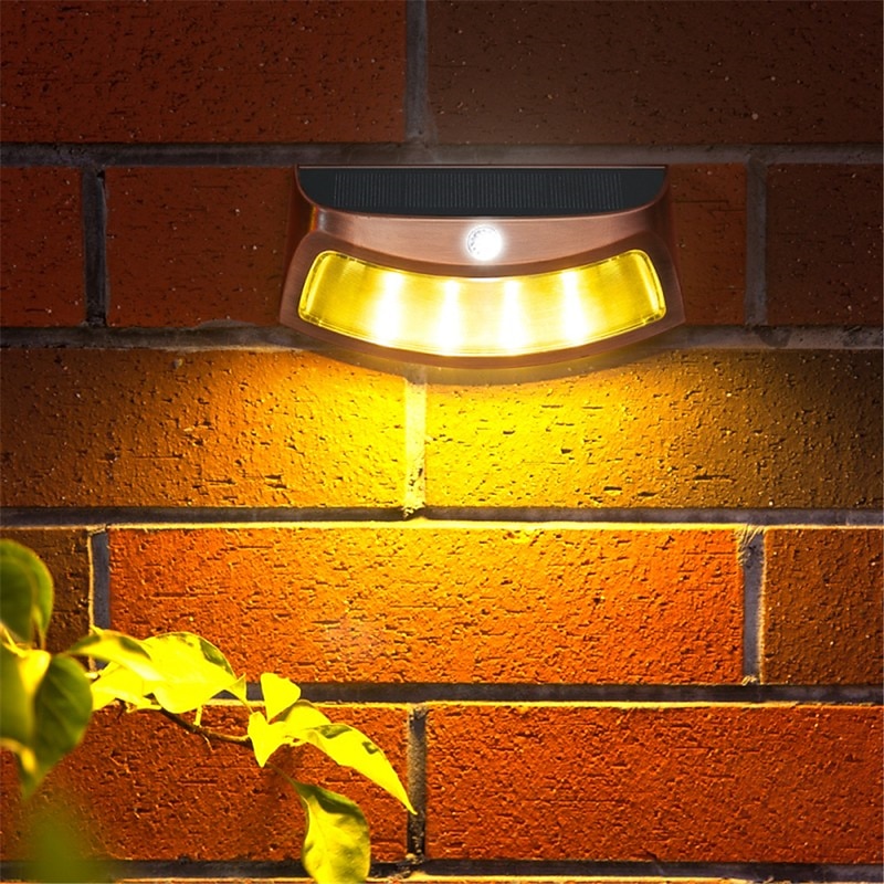 Solar Wall Lights LED Fence Lights Outdoor Waterproof IP65 Solar Light Decor for Backyard Patio Step Wall Garden Yard3