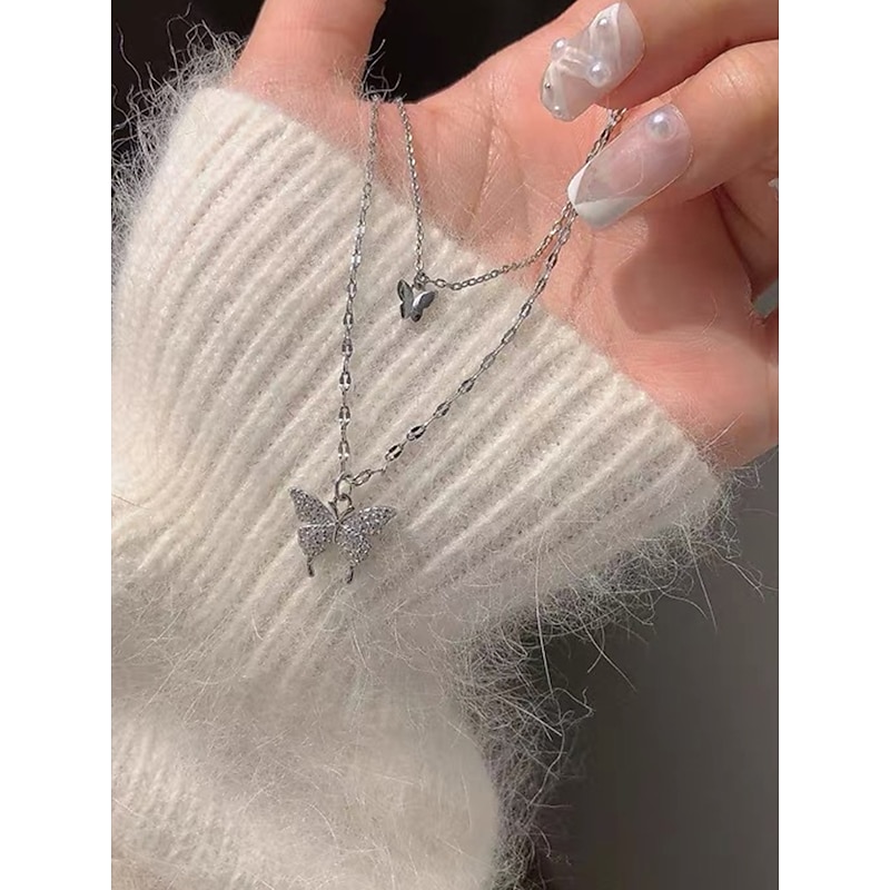 Women's necklace Fashion Outdoor Butterfly Necklaces3