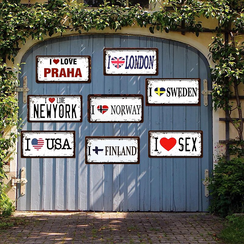 1pc Metal Tin Sign Movie Licenses Plate Vintage Plaque Decor, Home Decor, Restaurant Decor, Bar Decor, Cafe Decor, Garage Decor, Wall Decor, Water-proof, Dust-proof 15x30cm / 6''x12''2