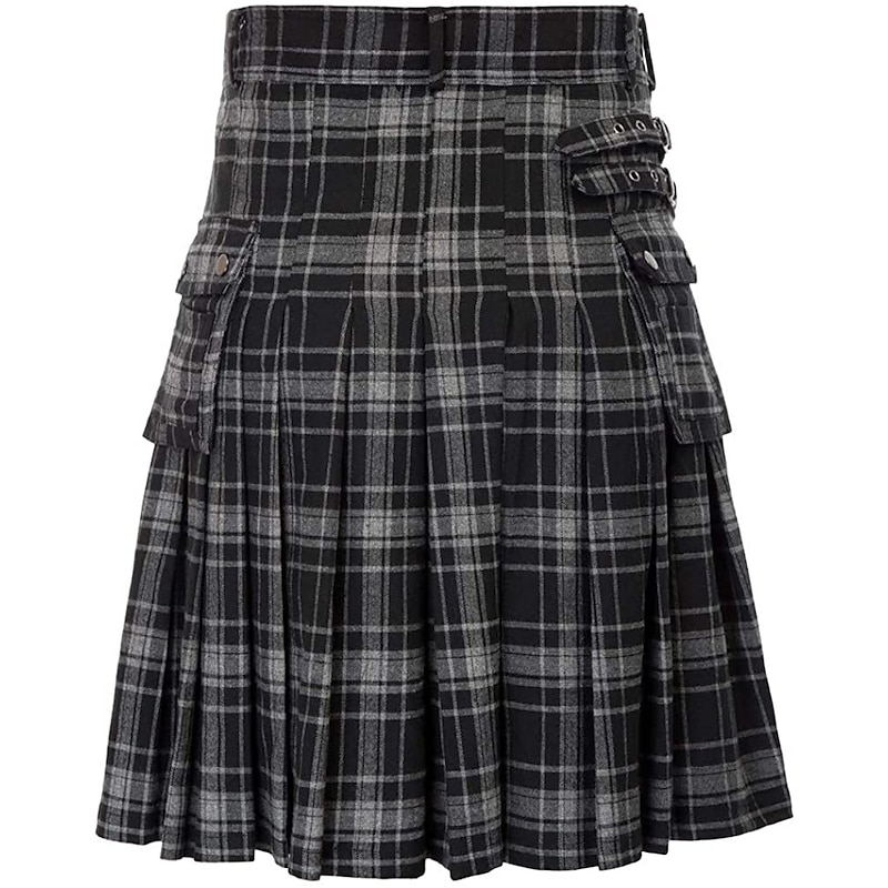 Punk Gothic Scottish Utility Kilts Medieval Carnival Men's Costume Vintage Cosplay Party Evening Skirts Masquerade4