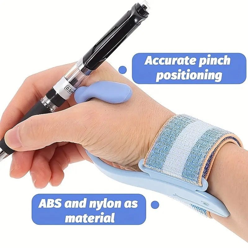 1pc Writing Posture Trainer Students Pen Holding Corrector Wrist Brace Sleeve Handwriting Adjustable Support Ergonomic For School Training Aid Correction Supplies