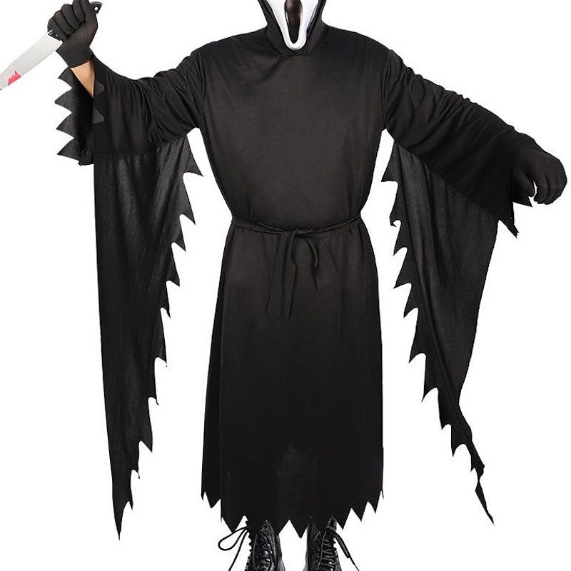 Death Ghostface Halloween Cosplay Costume Mask Scream Horror Scary Costume Kid's Adults' Men's Women's Boys' Halloween Carnival Mardi Gras Party Stage Easy Halloween Costumes Dress Up3