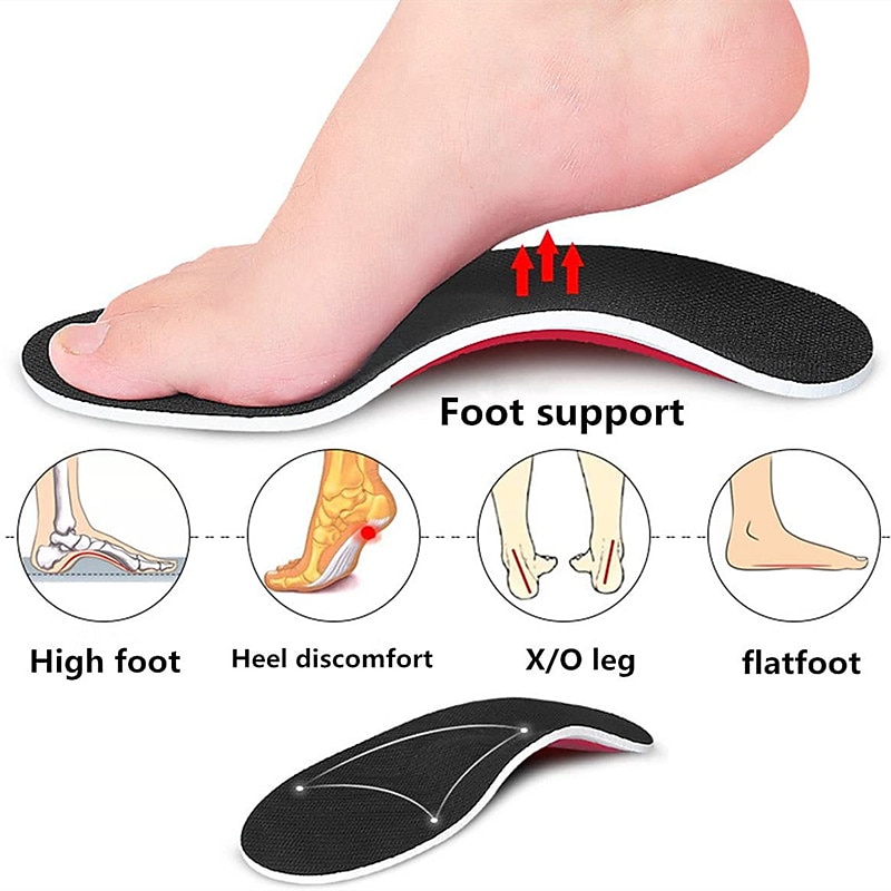 Orthopedic Arch Support Insoles for Flat Feet – Comfortable, Shock-Absorbing Shoe Inserts for Pain Relief and Improved Foot Alignment2