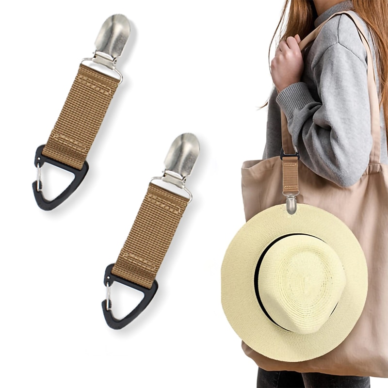 Hat Clip for Traveling Hanging on Bag Handbag Backpack Luggage for Kids Adults Outdoor Travel Beach Accessories