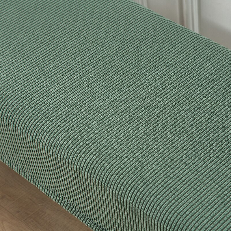 100% Dining Bench Cover Burgundy Removable Bench Slipcover Spandex High Stretch Bench Seat Furniture Protector Dining Chair Slipcovers for Living Room and Kitchen4