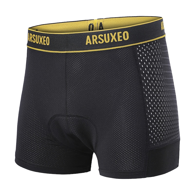 Arsuxeo Men's Patterned Cycling Underwear Shorts Cycling Underwear Cycling Shorts Bike Underwear Shorts Padded Shorts / Chamois Form Fit Mountain Bike MTB Road Bike Cycling Sports Reduces Chafing3