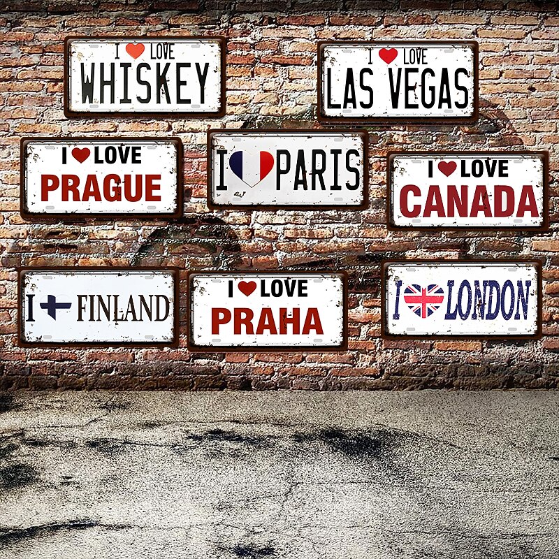 1pc Metal Tin Sign Movie Licenses Plate Vintage Plaque Decor, Home Decor, Restaurant Decor, Bar Decor, Cafe Decor, Garage Decor, Wall Decor, Water-proof, Dust-proof 15x30cm / 6''x12''3