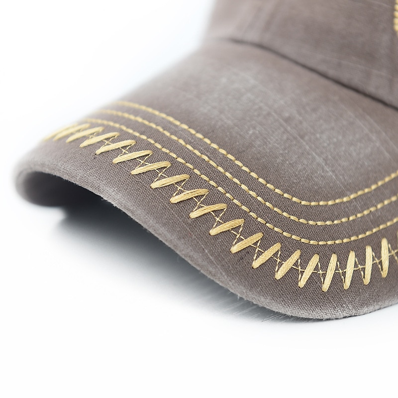 Men's Baseball Cap Black Blue Cotton Embroidery Washed Travel Beach Outdoor Vacation Plain Adjustable Fashion2