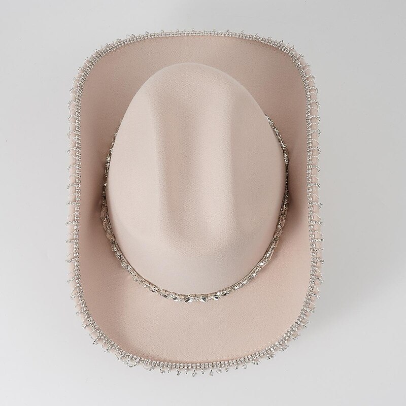 Cowgirl Cowboy West Cowboy 18th Century 19th Century Cowboy Hat Cowgirl Hat Women's Girls' Tassel Fringe Beads Costume Vintage Cosplay Party / Evening Dailywear Carnival Hat4
