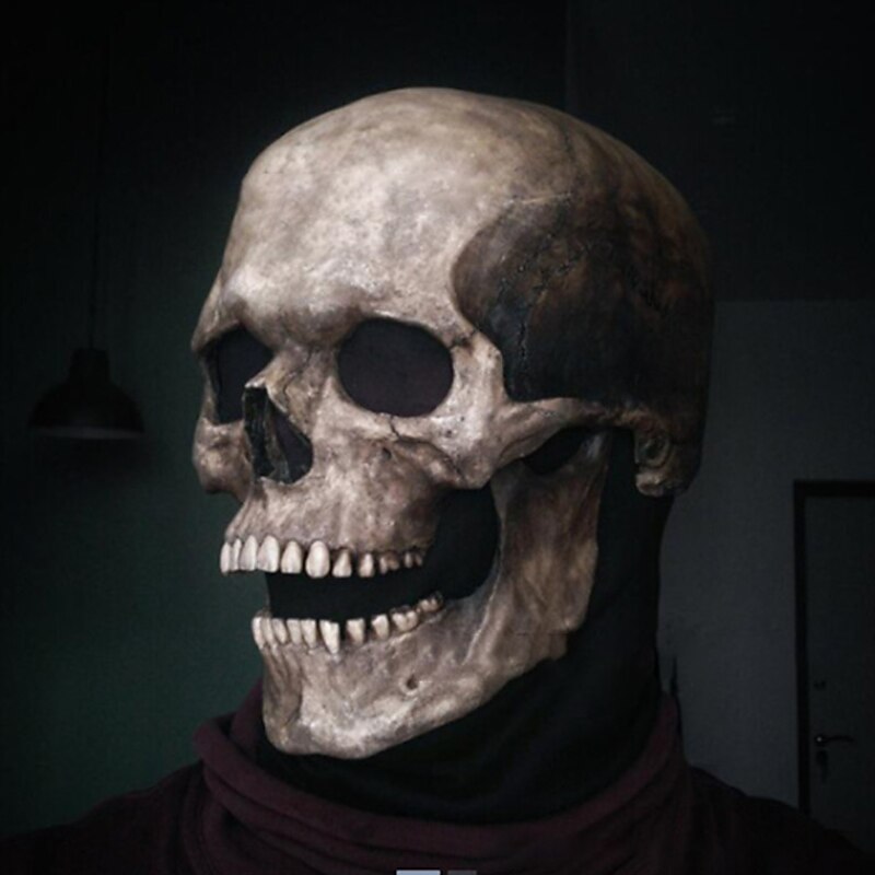 Movable Mask Halloween Props Scary Costume Halloween Mixed Material For Skeleton / Skull Cosplay Halloween Unisex Costume Jewelry Fashion Jewelry3