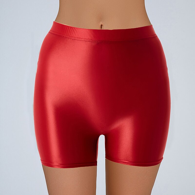 Activewear Exotic Dancewear Pole dance Shorts Pure Color Splicing Women's Training Daily Wear High Nylon3