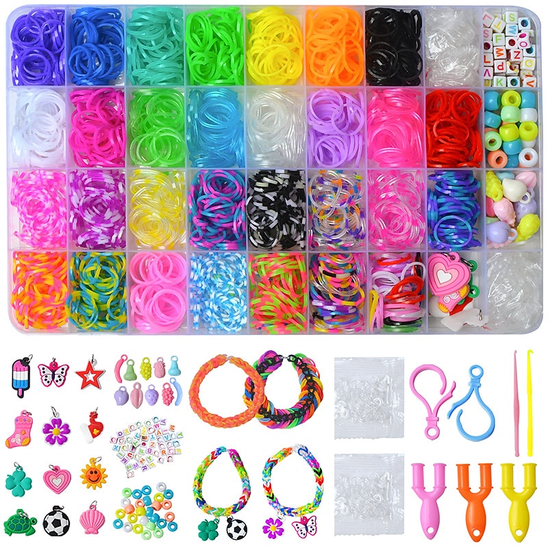36 Grid Loom Rubber Band Rainbow Weaver Rubber Band Diy Educational Children's Toy Knitting Bracelet
