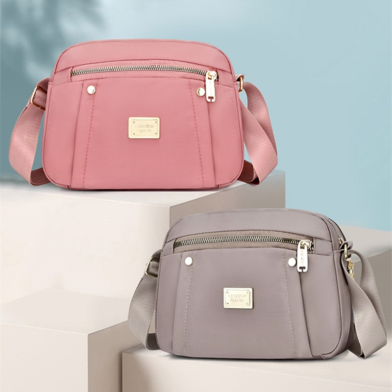 Women's Large Capacity Nylon Crossbody Shoulder Bag – Lightweight Waterproof Casual Purse for Travel, Work & Daily Use4