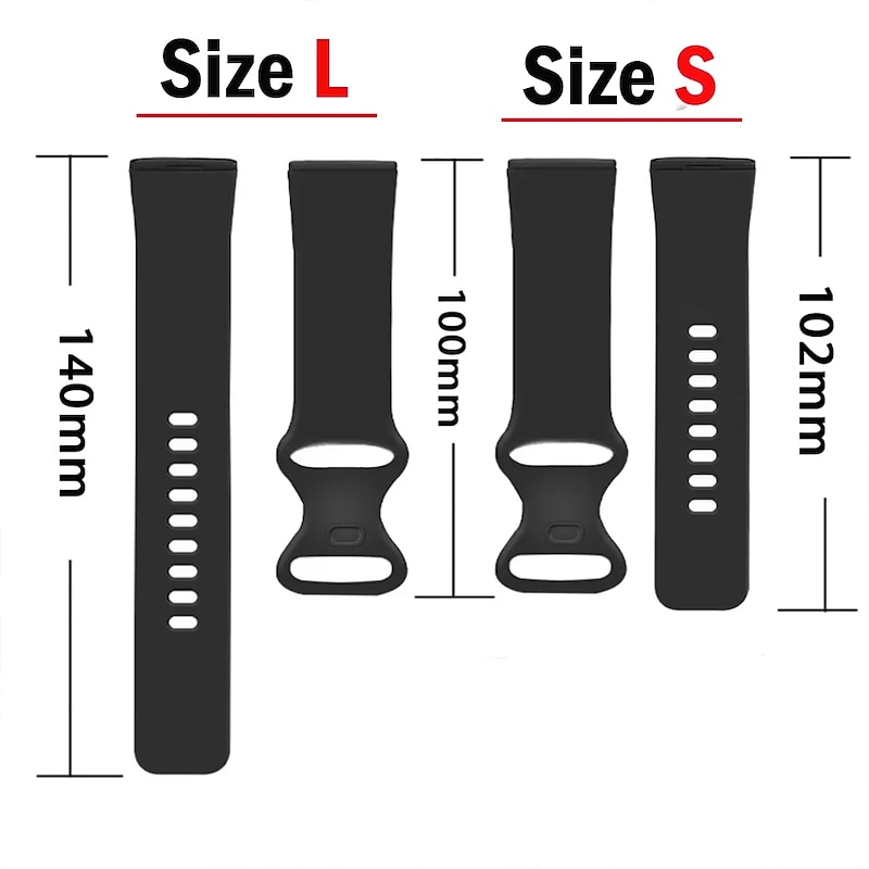 4 Pack Smart Watch Band Compatible with Fitbit Versa 4 Sense 2 Versa 3 Sense Silicone Smartwatch Strap Adjustable Women Men Sport Band Replacement  Wristband4