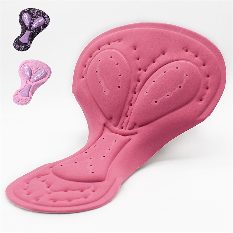 WOSAWE Women's Solid Color Cycling Shorts Pad Bike Pad Mountain Bike MTB Road Bike Cycling Sports 3D Pad Anatomic Design Moisture Wicking Breathable Black Pink Silicone Clothing Apparel Bike Wear