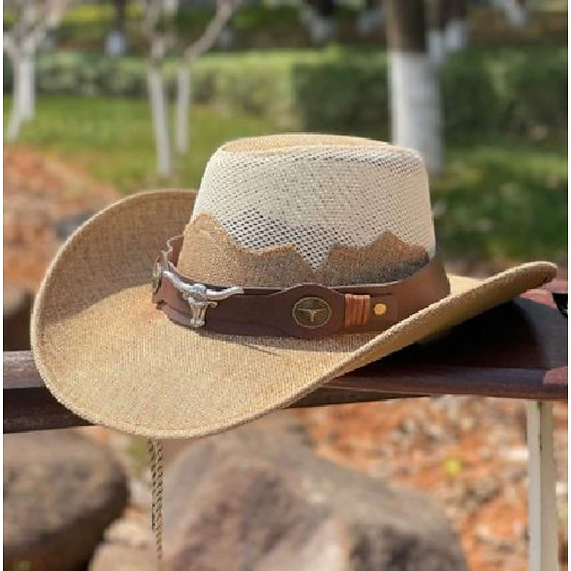 Cowgirl Cowboy West Cowboy 18th Century 19th Century State of Texas Cowboy Hat Cowgirl Hat Men's Women's Costume Vintage Cosplay Party / Evening Carnival Masquerade Hat4