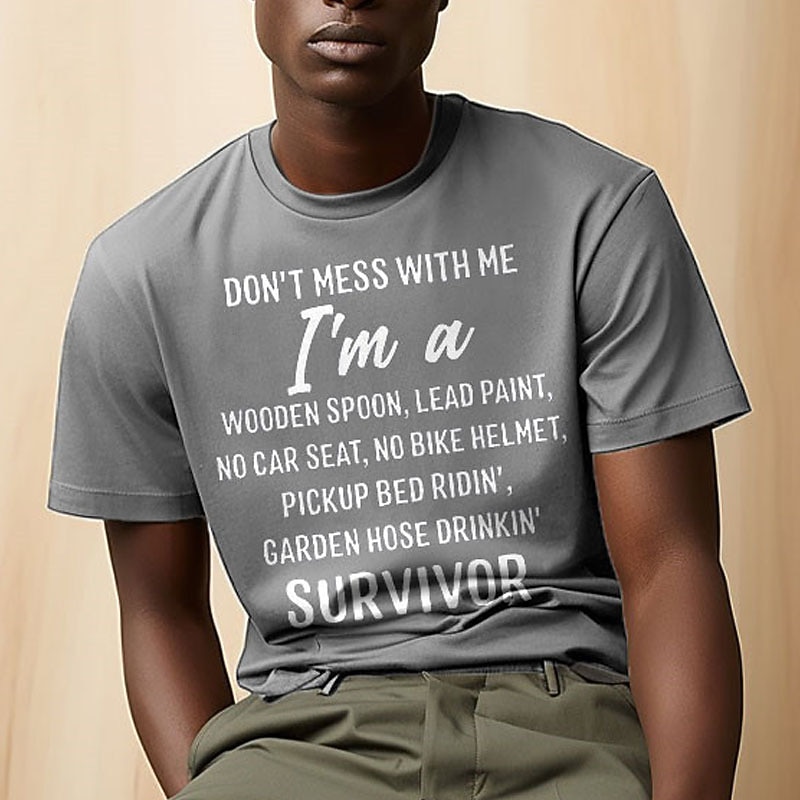 Men's Letter Graphic Prints T Shirt Graphic Tee Cotton Short Sleeve Graphic Shirt Black White Navy Blue Comfortable Tee Outdoor Street Fashion Designer Clothing3